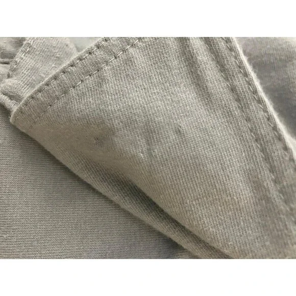 Patagonia Men's Polo Large Gray Shirt Organic Cotton Yellow Stitch Trim  V Neck - Picture 8 of 9